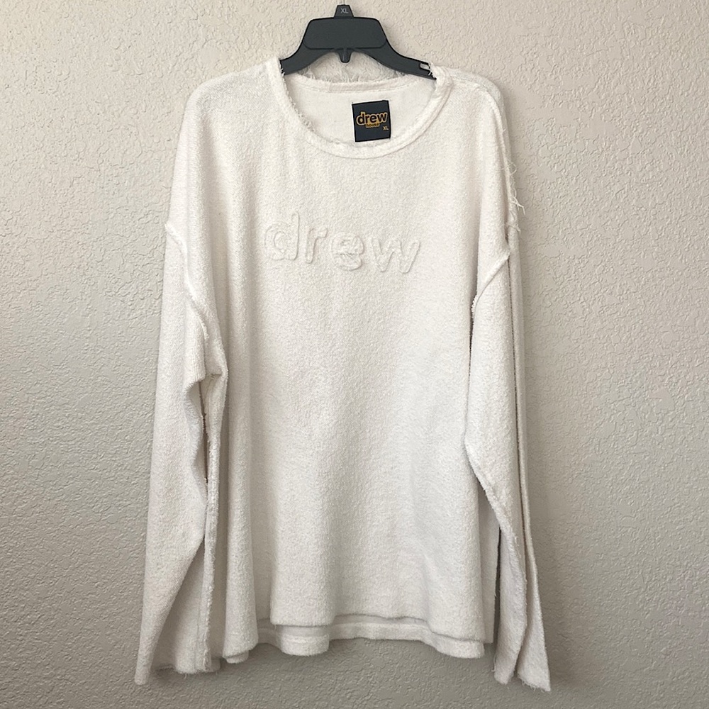 Drew house raw edge terry long sleeve - XL